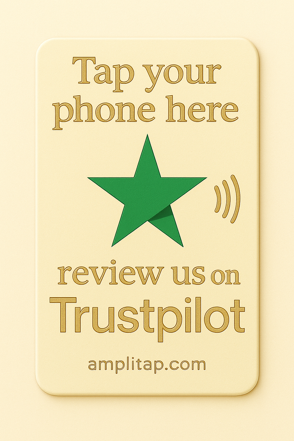 TrustPilot Review NFC Card – Amplitap®