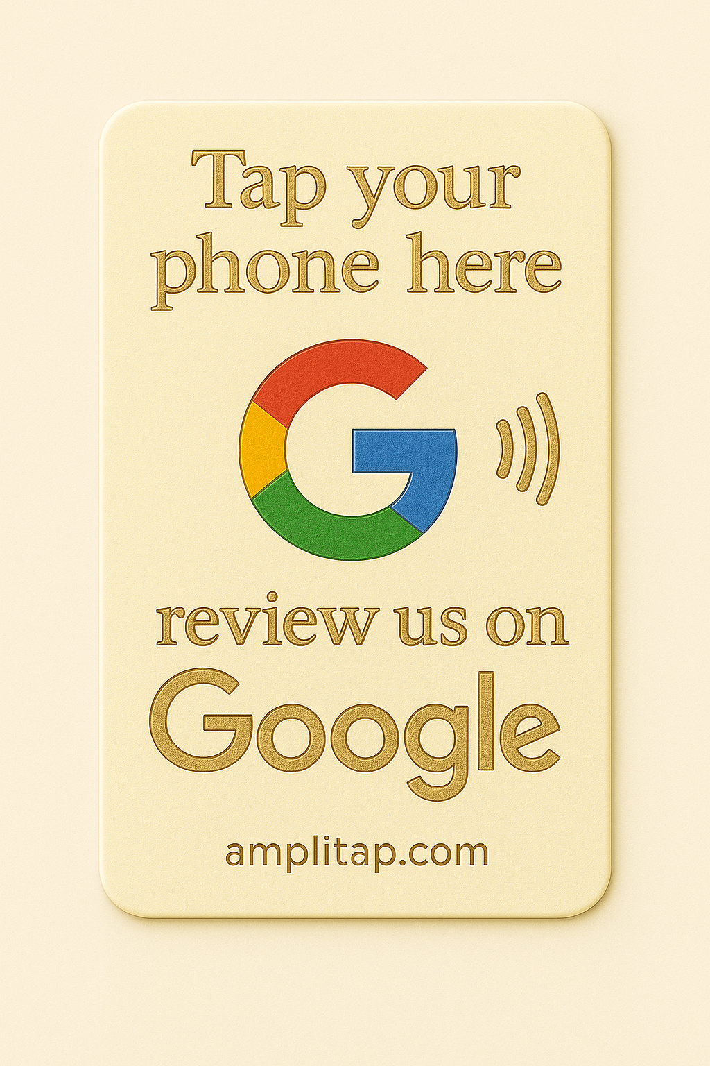 Google Review NFC Card – Amplitap®